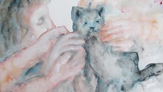 Mathilde Rosier - Hands and cat