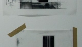 Vangelis Vlahos - 2 drawings Athens Towers(The five un-realized versions)