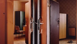 Jane and Louise Wilson - Reconstruction of Double Doors: Hohenhausen Prison, Stasi City