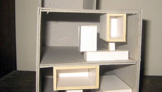 Andreas Angelidakis - Stacked Boxes, working model of architectural proposal