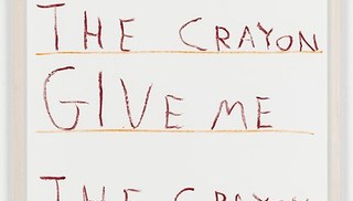 David Shrigley - Untitled (Give me the crayon)