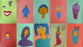 Ebtisam Abdulaziz - Untitled- self portraits