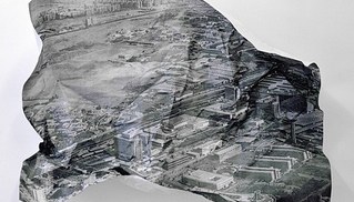 Pedro Barateiro - Psychogeographical Map (Aerial View of Cairo, Egypt)