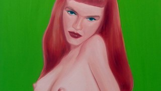 Salomon Huerta - Pin Up Girl (Green Background)